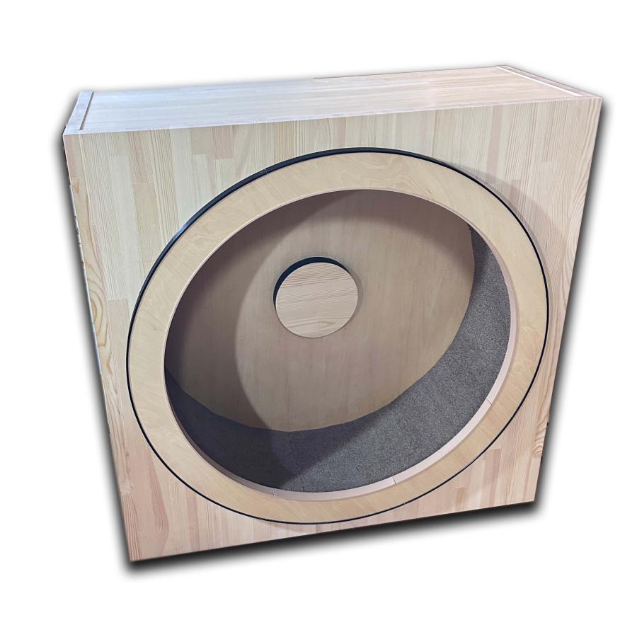 【静音構造・組立済・設場所まで運搬・開梱】家具調のセンターシャフト式（片側支持式）キャットホイール（外径890ｍｍ）受注生産品（新潟から生産直送） |  | 01