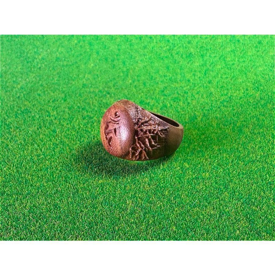 木製の梵字リング（カーン）　酉（とり）年生まれ |  | 01