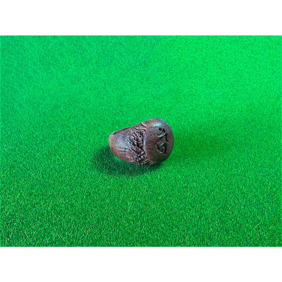 木製の梵字リング（カーン）　酉（とり）年生まれ |  | 02