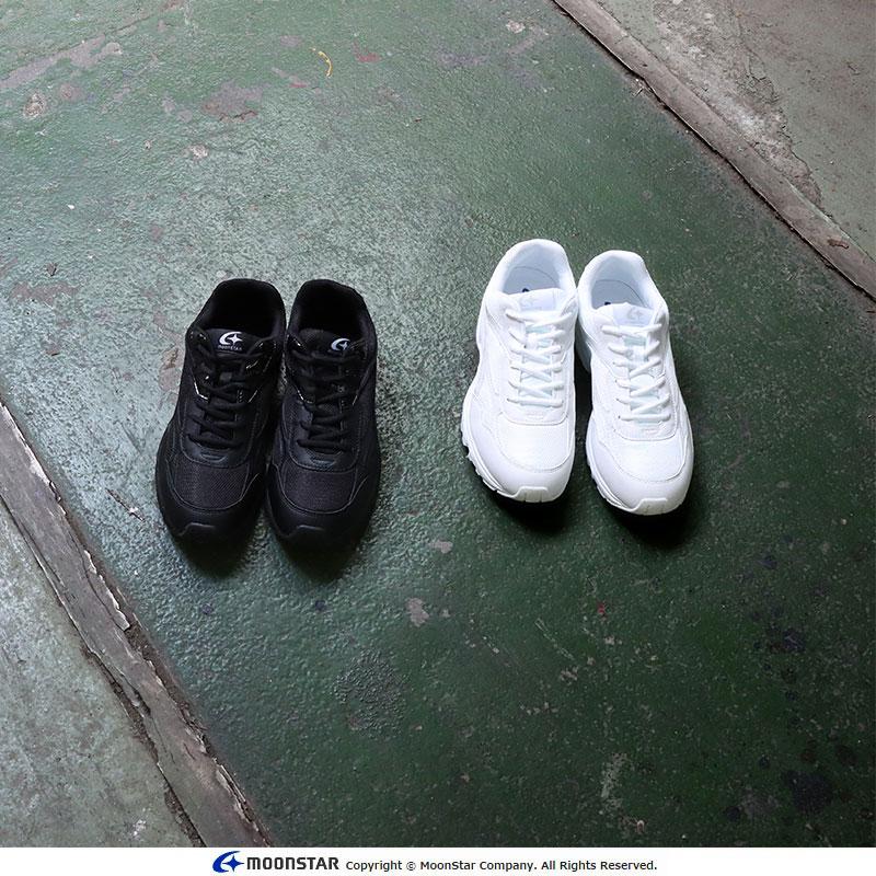 ムーンスター スニーカー 撥水 子供靴 通学靴 通学 スクール シューズ ジュニア 運動靴 男の子 女の子 中学 高校 学校 白 黒 靴 2E moonstar MS 9000TU 学校用品 | MoonStar | 09