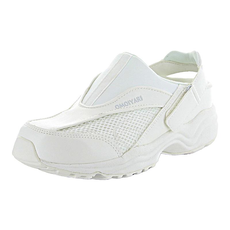 ムーンスター ナースシューズ レディース おもいやり509 ホワイト 通気性 軽量 衝撃吸収 撥水加工 看護師 靴 moonstar 抗菌防臭 幅広3E