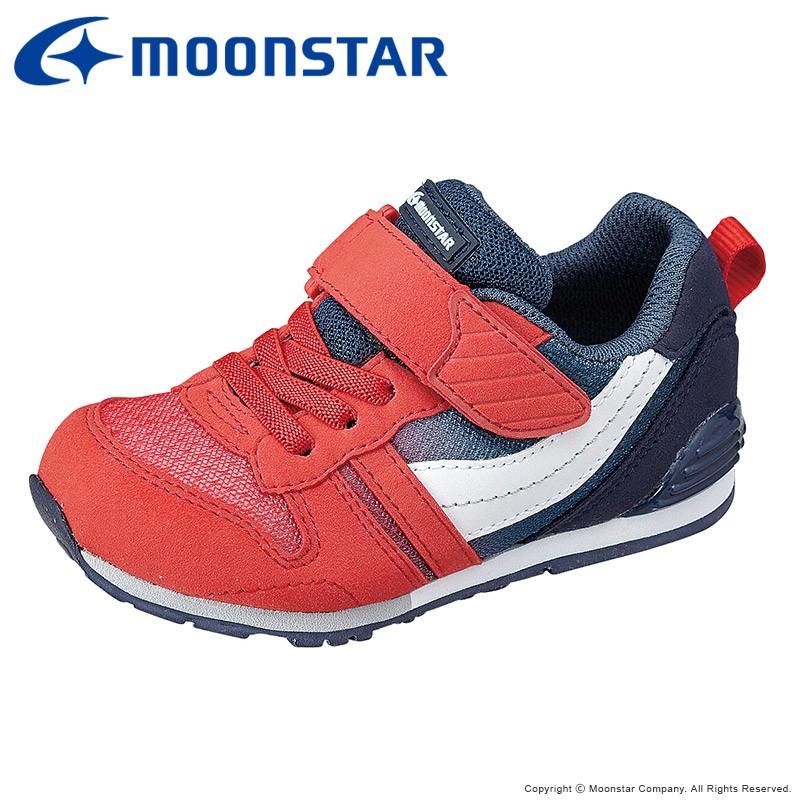 ムーンスター 迅速な対応で商品をお届け致します セール 子供靴 毎日激安特売で 営業中です キッズスニーカー MS レッド 抗菌防臭 moonstar C2121G