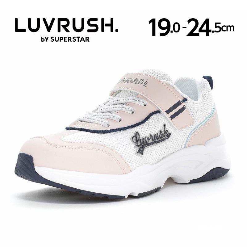 【新品】LUVRUSH ブラック ベージュ　スニーカー　22.5 女の子　3E 新品】LUVRUSH ブラック ベージュ スニーカー 22.5 女の子 3E