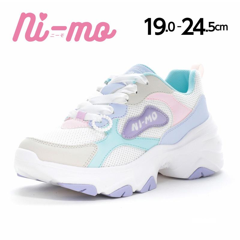 Ni-mo ムーンスター ニーモ スニーカー 厚底 子供靴 ジュニア シューズ