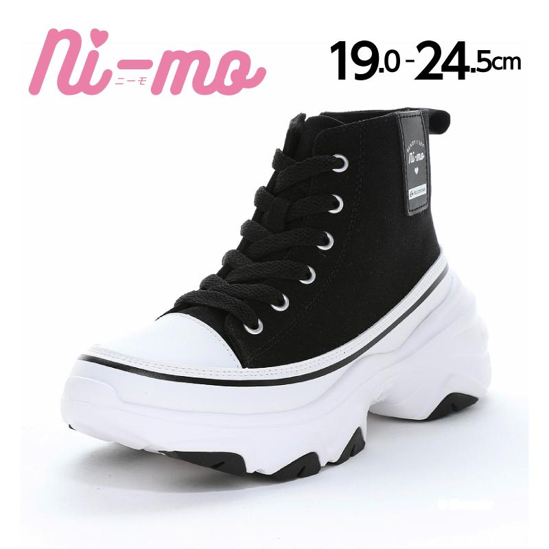 Ni-mo ムーンスター ニーモ スニーカー 厚底 子供靴 ジュニア シューズ