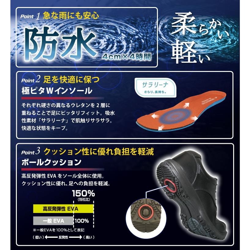 MoonStar（ムーンスター） レインポーター スニーカー 防水 幅広 甲高