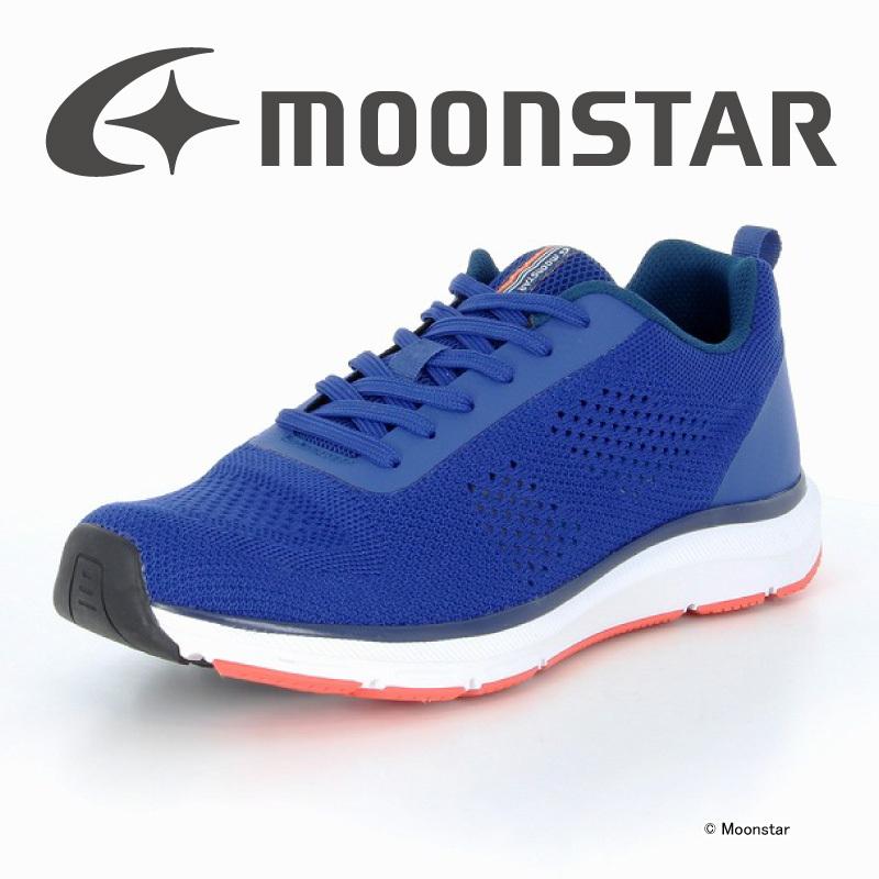 ムーンスター Moonstar シナジークッション メンズ スニーカー ウォーキングシューズ Sngy M02 ブルー 通気 抗菌防臭 超安い