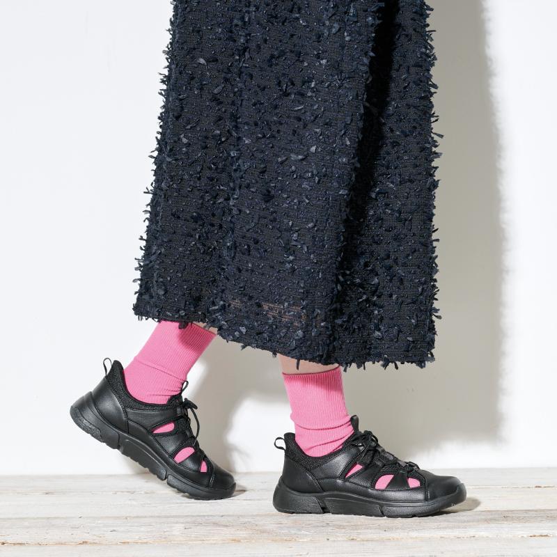 ムーンスター イブ スニーカー 幅広 4E 防滑 軽量 レディース