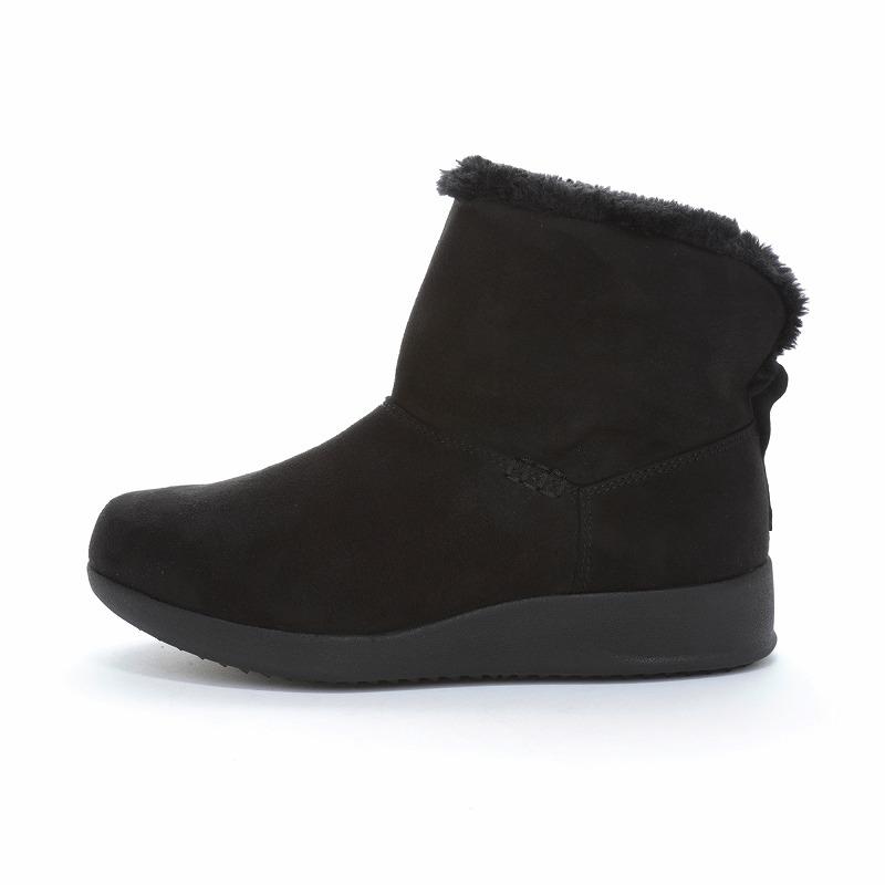 MOON BOOT ブラック スノーブーツ 女性用　ムーンブーツ　レディース ムーンスター イブ ブーツ 防水 防滑 幅広4E レディース ウィンター