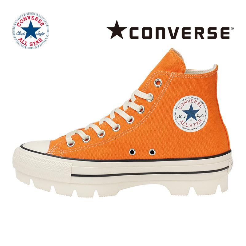コンバース 22年春新作 Converse スニーカー メンズ レディース オールスター 100 チャンク Hi オレンジ 3月18日発売 入荷 ムーンスター 公式ショップ 通販 Paypayモール
