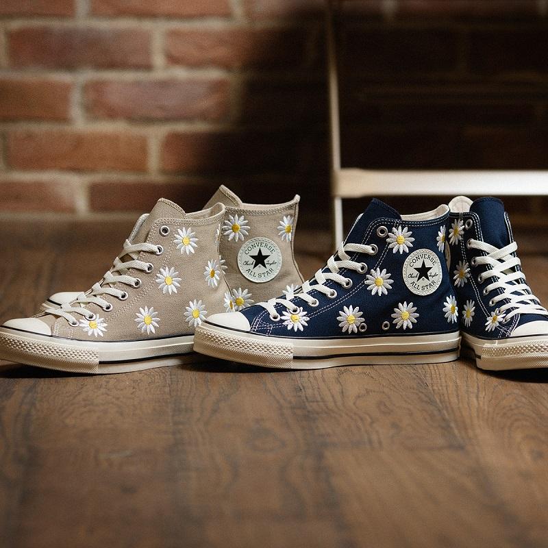 コンバース CONVERSE スニーカー メンズ レディース オールスター （Ｒ） デイジーフラワー HI ダークブルー ALLSTAR シューズ [2024年春夏新作]3月8日発売｜moonstar｜02