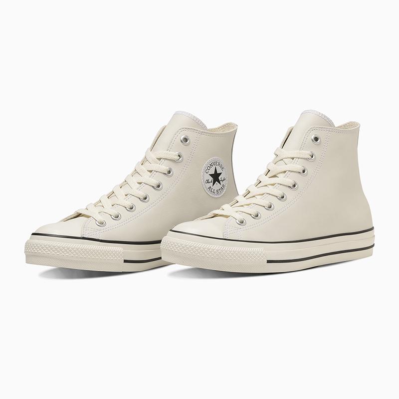 コンバース CONVERSE スニーカー 本革 メンズ レディース レザー オールスター（Ｒ）ハイカット LEATHER ALL STAR (R) HI ビジネスカジュアル シューズ 靴の画像