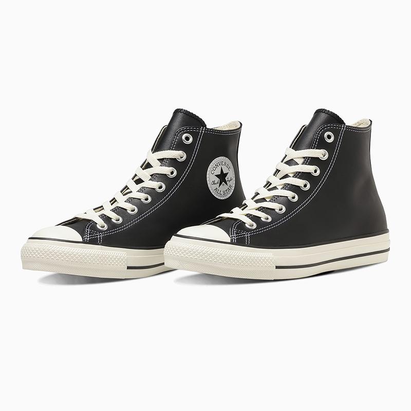 コンバース CONVERSE スニーカー 本革 メンズ レディース レザー オールスター（Ｒ）ハイカット LEATHER ALL STAR (R) HI ビジネスカジュアル シューズ 靴の画像