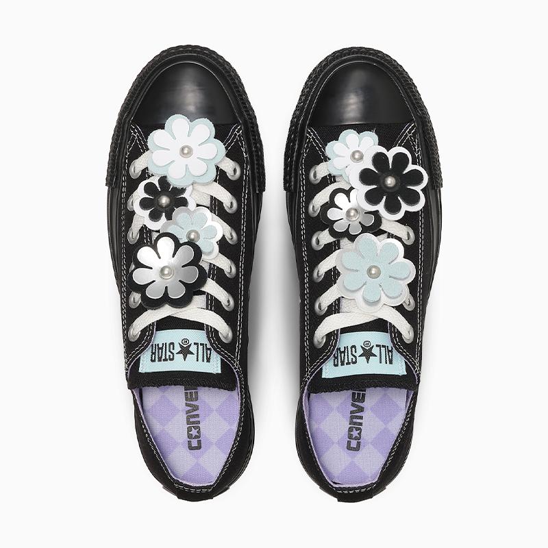 新品 コンバース オールスター フラワートゥ OX ブラック 24㎝ スニーカー ALL STAR コンバース CONVERSE スニーカー レディース オールスター