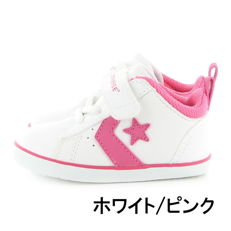 コンバース CONVERSE ベビーシューズ 子供靴 スニーカー ミニ P-L N 靴 白 おしゃれ シンプル ファーストシューズ 男の子 女の子 人気 定番 かわいい 新値3月1日｜moonstar｜02