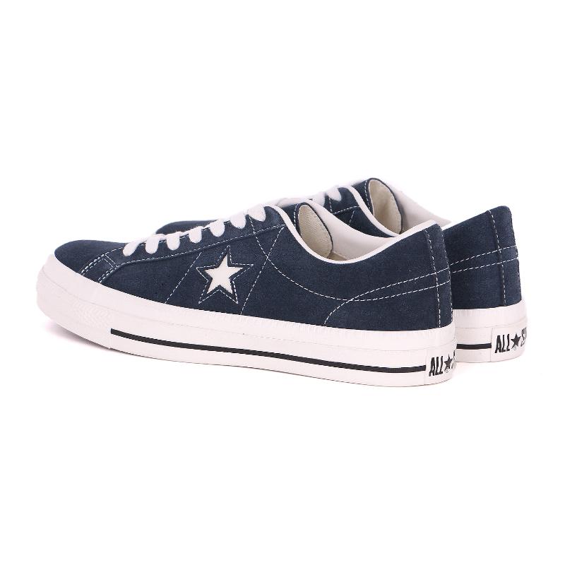 コンバース CONVERSE スニーカー メンズ レディース ワンスター スエード ONE STAR SUEDE ローカット シューズ ブラック ブラックモノクローム ネイビー 黒 百選の画像