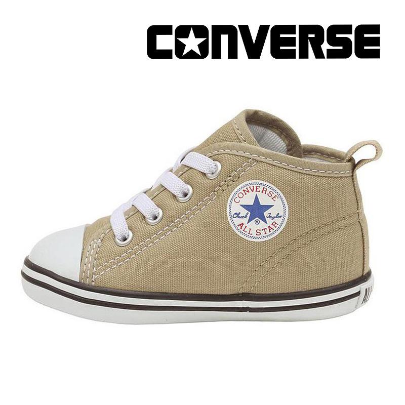 コンバース 21年春新作 Converse ベビーシューズ 子供靴 ベビー 730円 オールスター カラーズ ベージュ4 Z 円高還元 N