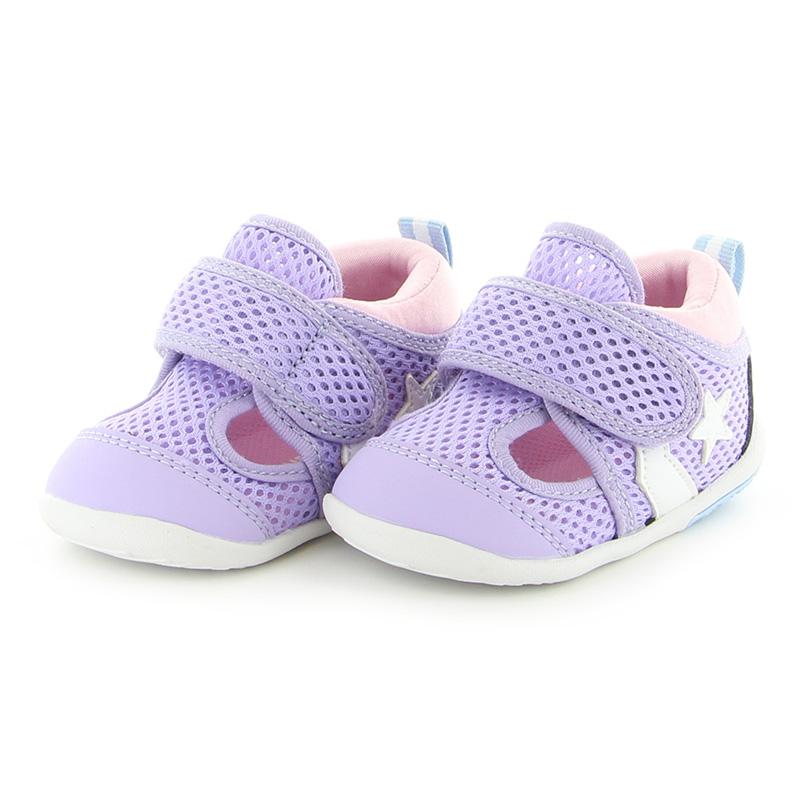 コンバース CONVERSE ベビー サマー シューズ サンダル スニーカー 子供靴 リトルサマー 9 ライラック/ホワイト ファーストシューズ 女の子 運動靴 再値8月2日