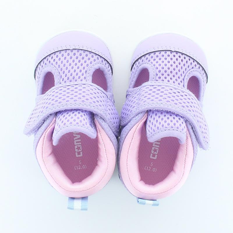 コンバース CONVERSE ベビー サマー シューズ サンダル スニーカー 子供靴 リトルサマー 9 ライラック/ホワイト ファーストシューズ 女の子 運動靴 再値8月2日