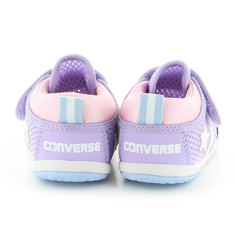 コンバース CONVERSE ベビー サマー シューズ サンダル スニーカー 子供靴 リトルサマー 9 ライラック/ホワイト ファーストシューズ 女の子 運動靴 再値8月2日