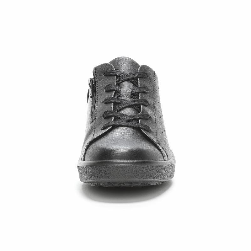 ムーンスター スポルス レディース スニーカー 幅広 4E 防滑 撥水 本革