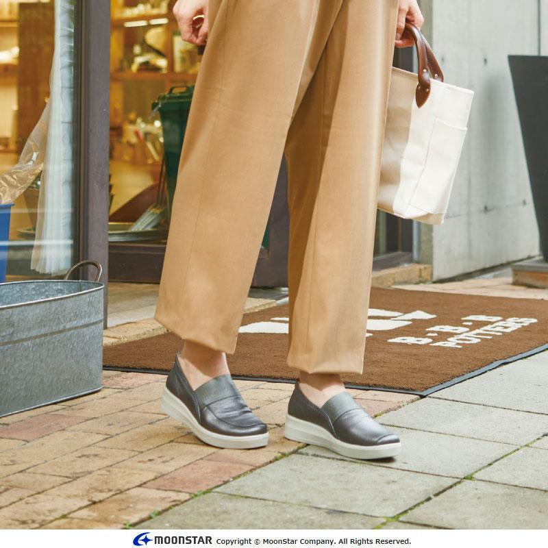 ムーンスター スポルス スニーカー 日本製 本革 革靴 軽量 幅広 4E 撥