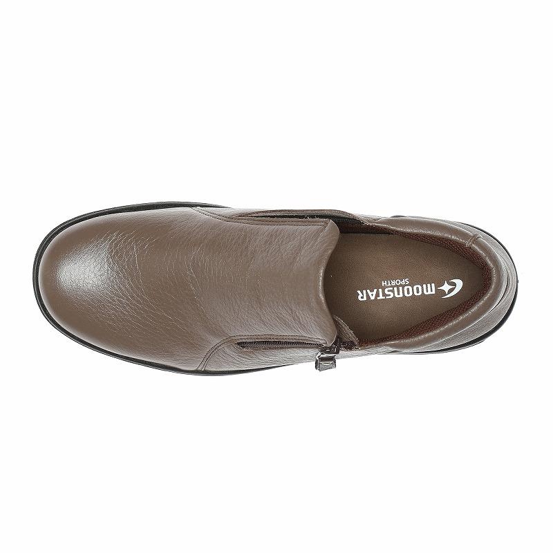 ムーンスター スポルス スニーカー 日本製 本革 革靴 幅広 4E 撥水