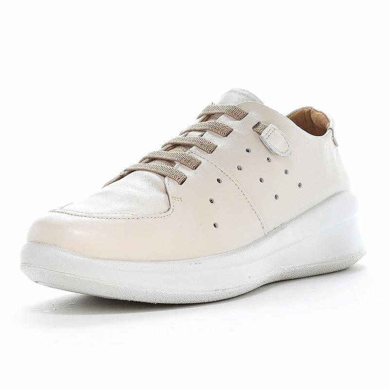 送料無料 ムーンスター スポルス レディース スニーカー 本革 SP2000 アイボリー ワイド設計 4E ゴム紐 衝撃吸収 撥水加工 日本製コンフォートシューズ 靴 国産 天然皮革 ムーンスター スポルス スニーカー 日本製 革靴 本革 撥水 幅広 4E