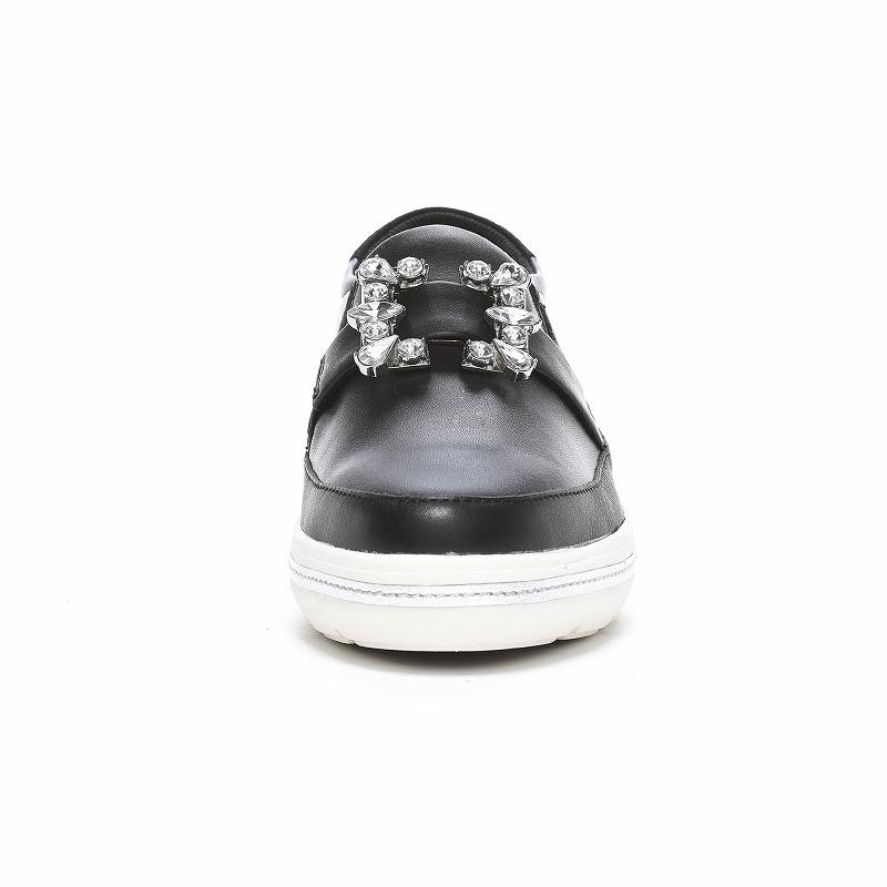 ムーンスター スポルス スニーカー レディース 幅広 3E 本革 革靴 軽量