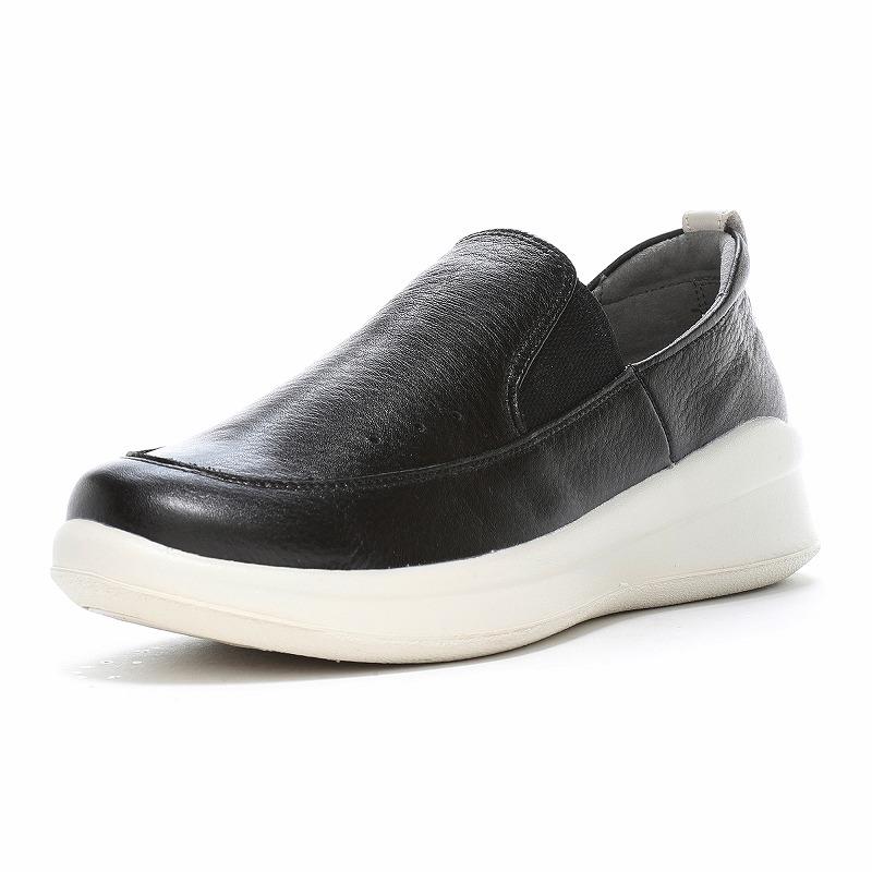 ムーンスター スポルス スニーカー レディース 日本製 幅広 4E 本革