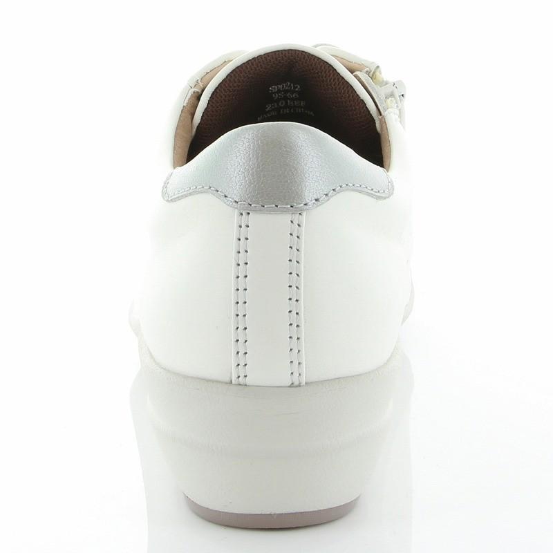 ムーンスター スポルス スニーカー 幅広 3E 本革 革靴 撥水 レディース