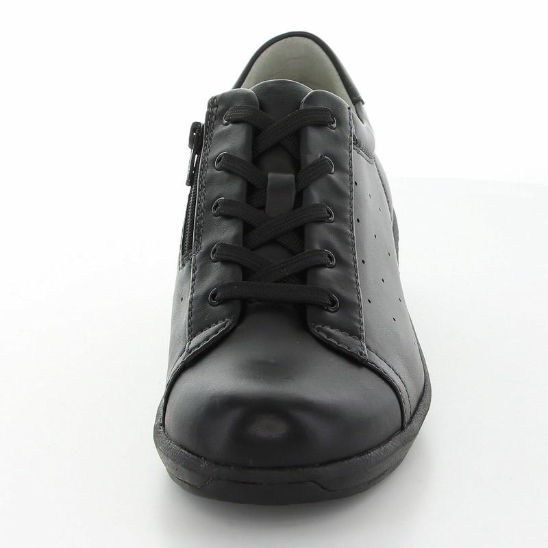 ムーンスター スポルス レディース スニーカー 幅広 3E 本革 革靴 撥水