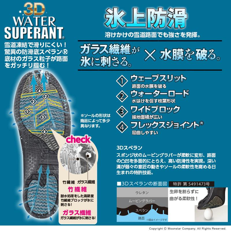 ムーンスター レディース ウィンター ブーツ 日本製 防水 防滑 本革 