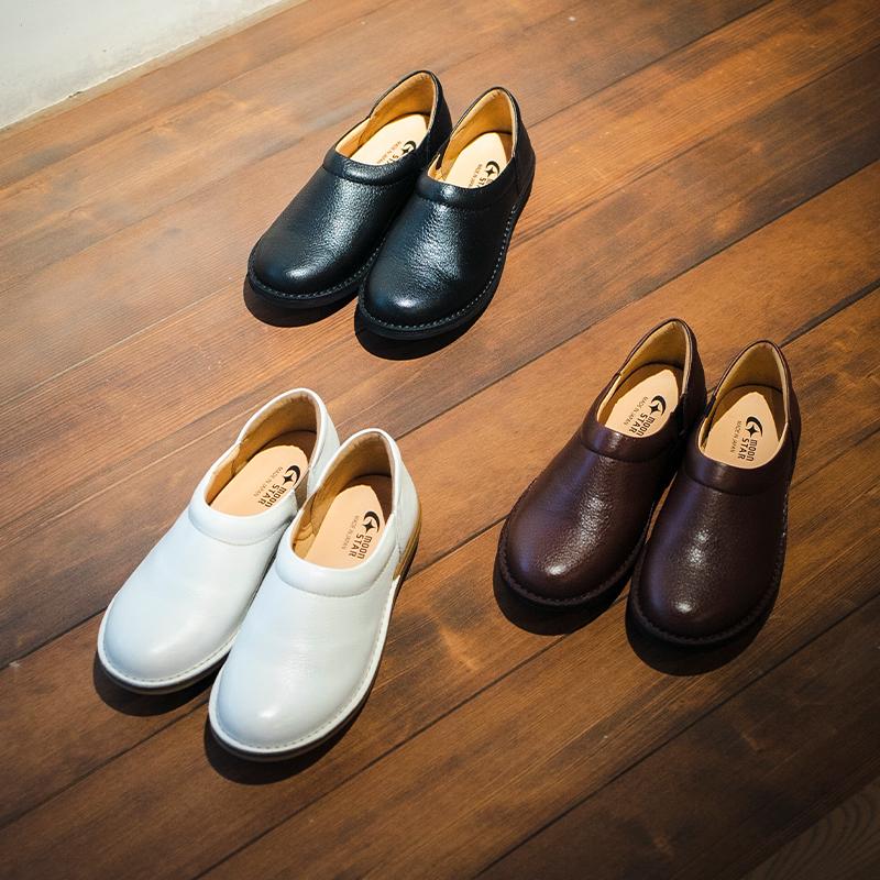 SLOW FACTORY ムーンスター スロウファクトリー 日本製 本革 革靴 幅広
