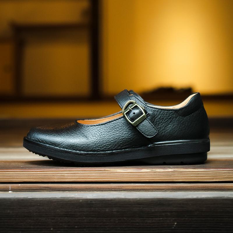 Moonstar Slow Factory レザーシューズ 23.5 本革 美品 SLOW FACTORY ムーンスター スロウファクトリー 日本製 本革 革靴