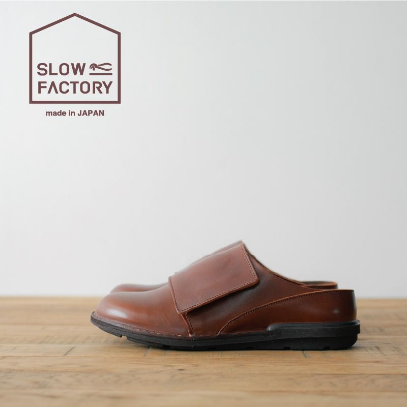 【極美品】MOONSTAR SLOW FACTORY レザーローファー　24.5 SLOW FACTORY ムーンスター スロウファクトリー スニーカー 日本製 本