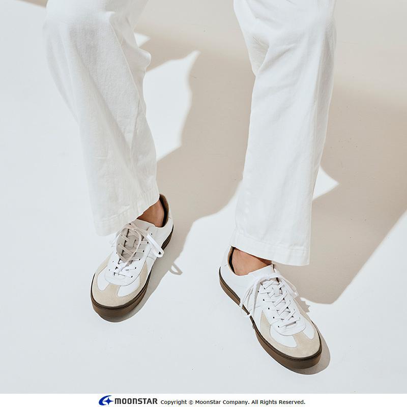 gently By WORLD MARCH ムーンスター スニーカー 透湿防水 本革 革靴