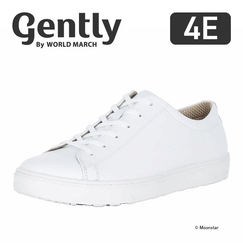 gently By WORLD MARCH ムーンスター スニーカー 透湿防水 本革 革靴