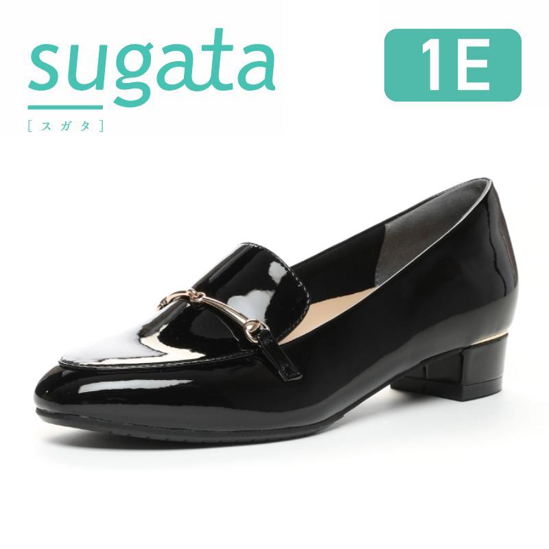 送料無料 ムーンスター sugata レディース パンプス MS SGT702 エナメルブラック 黒 moonstar 1E 抗菌防臭 軽い 歩きやすい シンプル スガタ 3cmヒール 母の日 sugata（MoonStar） ムーンスター パンプス スガタ レディース