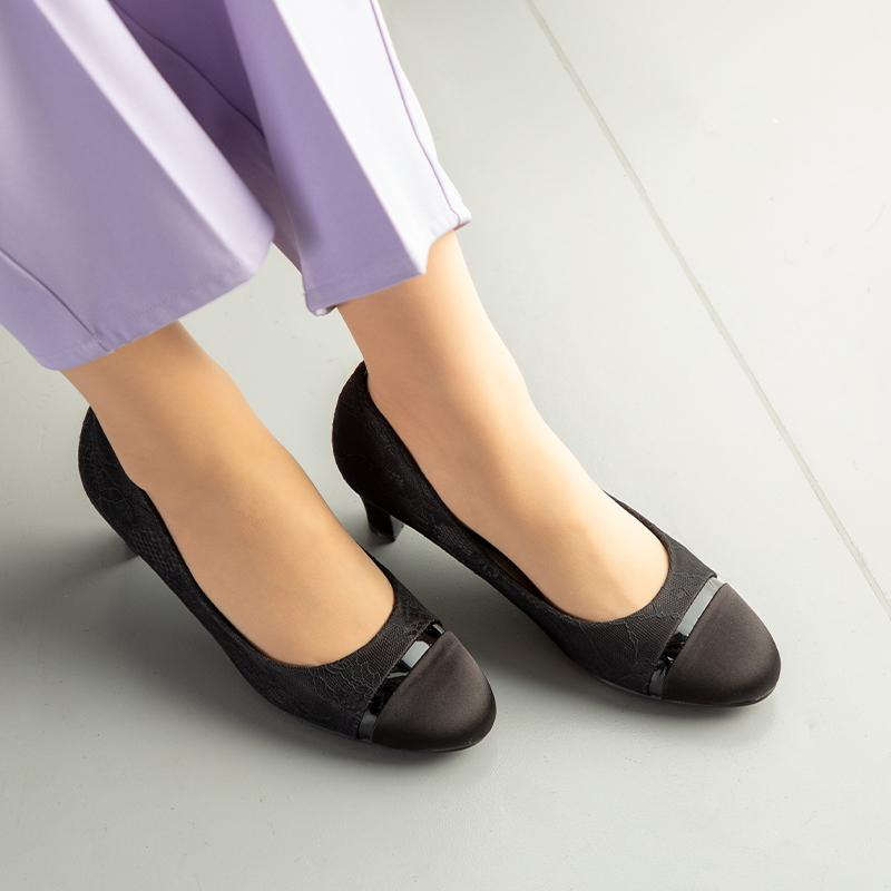 ムーンスター スガタ パンプス 軽量 幅広 甲高 3E レディース シューズ オフィス 黒 歩きやすい 疲れにくい moonstar sugata MS SGT509 ブラック ベージュ_16