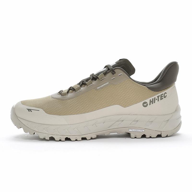 送料無料 ハイテック メンズ スニーカー ALTITUDE LTE WP オリーブナイト/オリーブグレー 透湿防水 防汚撥水 ミシュラン オーソライト 軽量 外遊びを楽しむためのアウトドアスニーカー キャンプ ベージュ 靴 シューズ HI-TEC（ハイテック） スニーカー 透湿防水 軽量 メンズ レディース