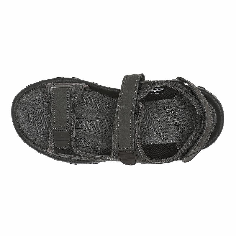 送料無料 ハイテック メンズ サンダル HT TR004 TROPIC チャコール 耐摩耗 衝撃吸収 ハイテックのアーカイブモデル スポーツサンダル 靴 シューズ 夏 海 アウトドア キャンプ ミリタリー ブラック HI-TEC（ハイテック） サンダル メンズ レディース サマー シューズ