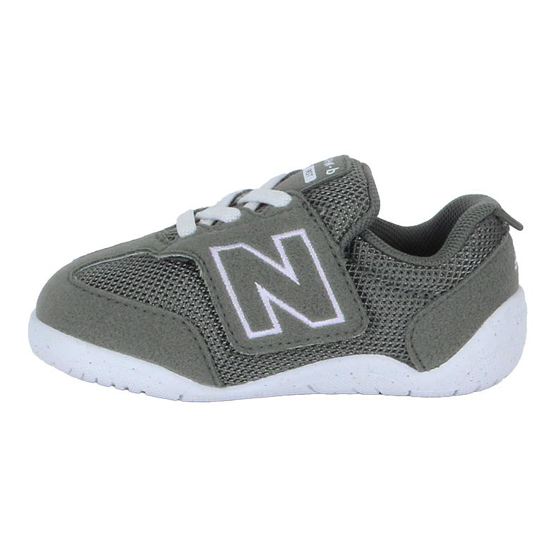 ニューバランス new balance スニーカー 子供靴 ベビーシューズ ファーストシューズ 男の子 女の子 運動靴 靴 出産祝い ギフト 贈り物 NB NW1ST GR W グレイの画像