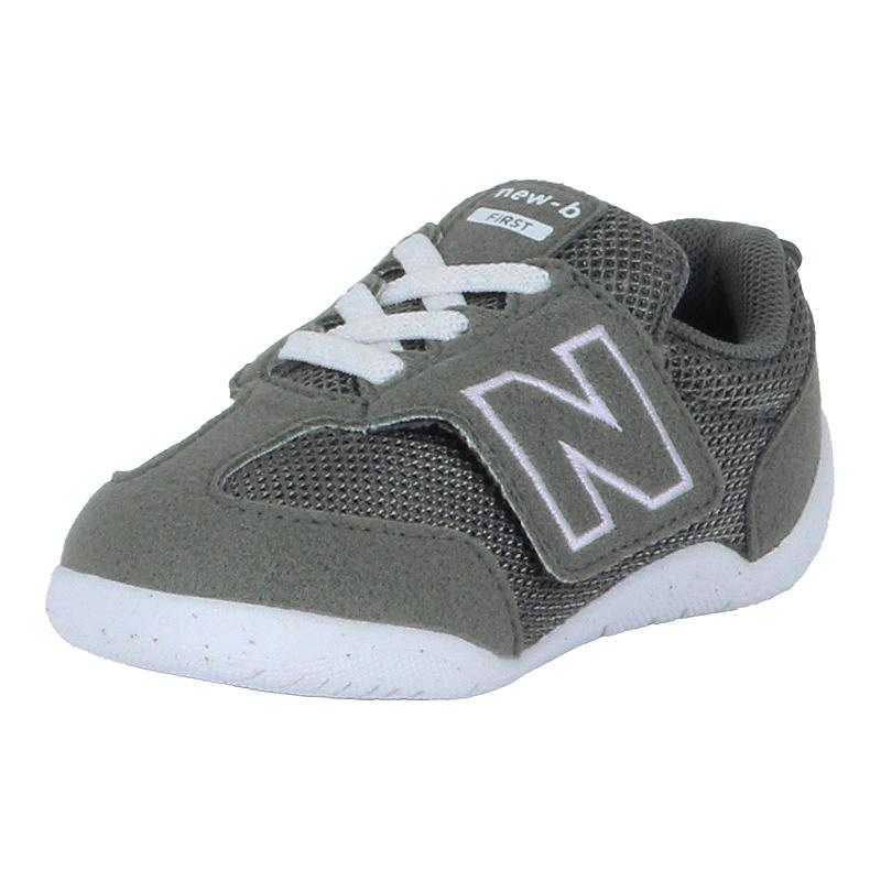 ニューバランス new balance スニーカー 子供靴 ベビーシューズ ファーストシューズ 男の子 女の子 運動靴 靴 出産祝い ギフト 贈り物 NB NW1ST GR W グレイの画像