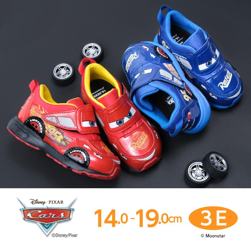 ディズニー カーズ ライトニング・マックィーン スニーカー 幅広3E 子供靴 キッズ シューズ 履きやすい 靴 男の子 Disney DN C1323 ムーンスター moonstar の商品画像