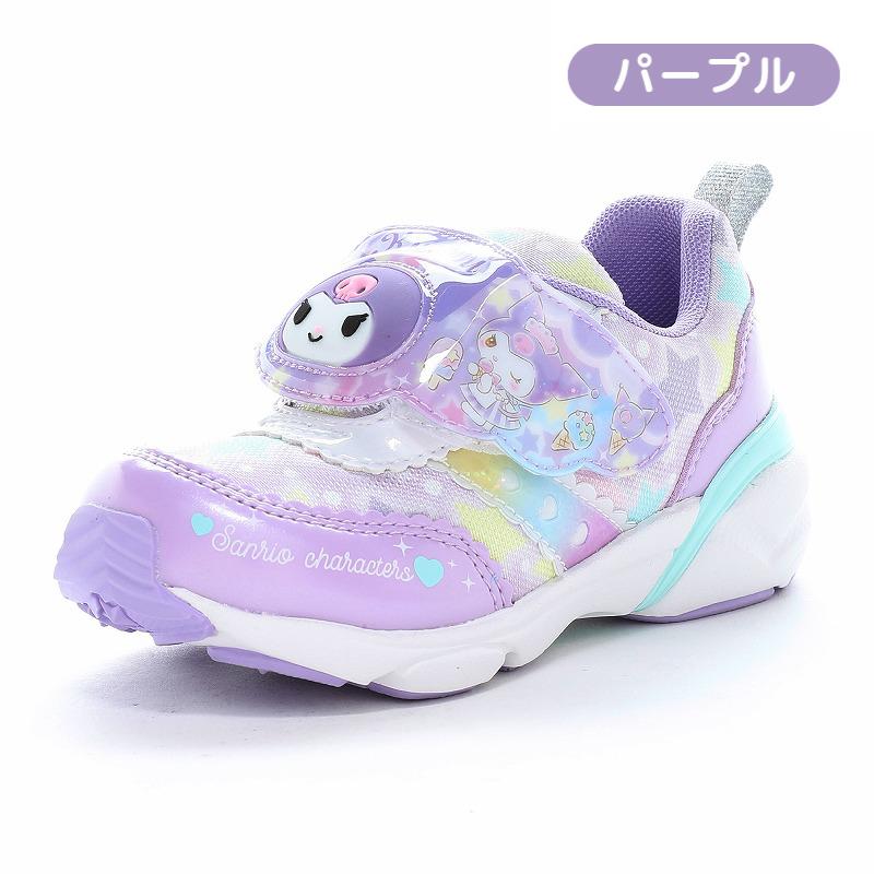 サンリオ ハローキティ シナモロール クロミ ポムポムプリン スニーカー 子供靴 光る キッズ シューズ 女の子 靴 Sanrio SA C040LE moonstar ムーンスター 百選の画像