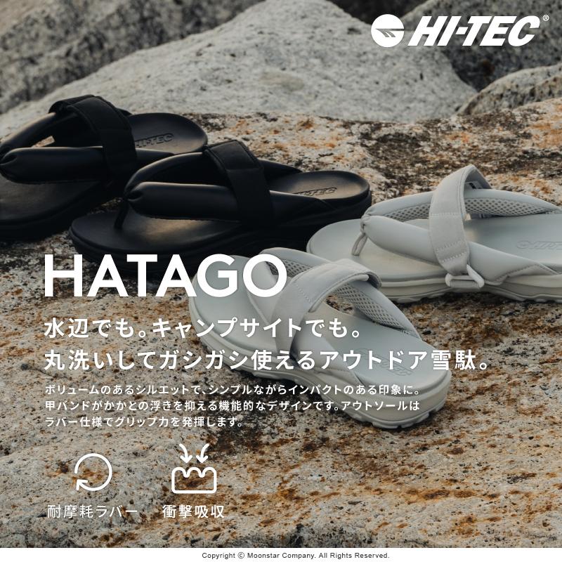 ハイテック サンダル メンズ レディース アウトドアシューズ キャンプ 履きやすい 普段履き 雪駄 靴 黒 HI-TEC HT SD012 HATAGO [2024年夏新作] 3月1日発売｜moonstar｜04