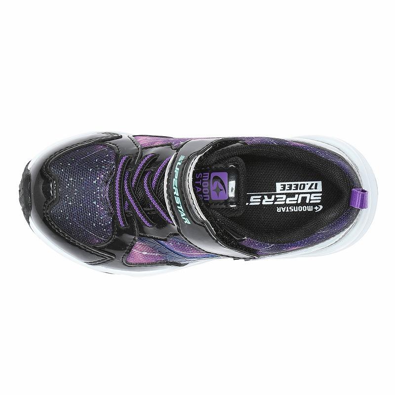 ムーンスター スーパースター バネのチカラ スニーカー 幅広 3E 子供靴