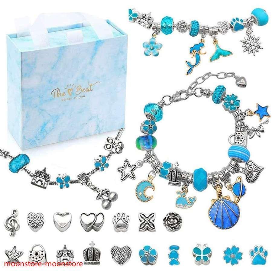 最大58 オフ 宝石おもちゃ アクセサリーキット チャーム ブレスレット おもちゃ Diy キラキラ メイキングトイ 女の子 おしゃれ ひもとおし おもちゃクリスマス プレゼント Cisama Sc Gov Br