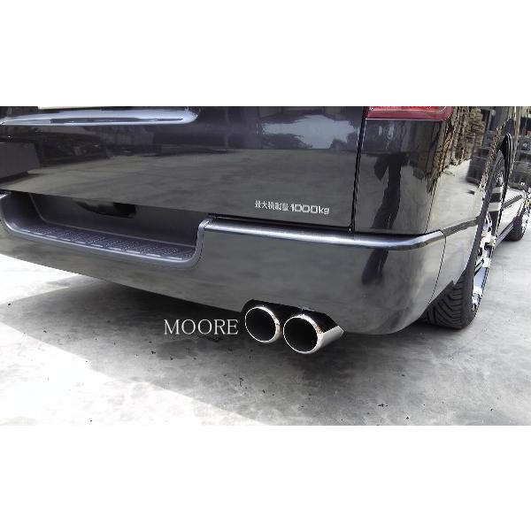 TRH200V/TRH200Kハイエース 90パイ2本出しD1マフラー【オールステンレス製】 d1ss01pl0171オンラインショップMOORE 通販 Yahoo!ショッピング